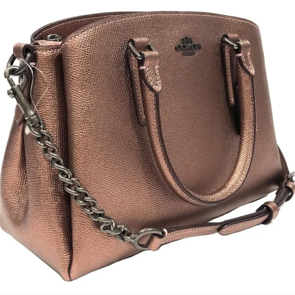 Coach Metallic Rose Gold Purse and Wallet Set - Picture 2 of 14